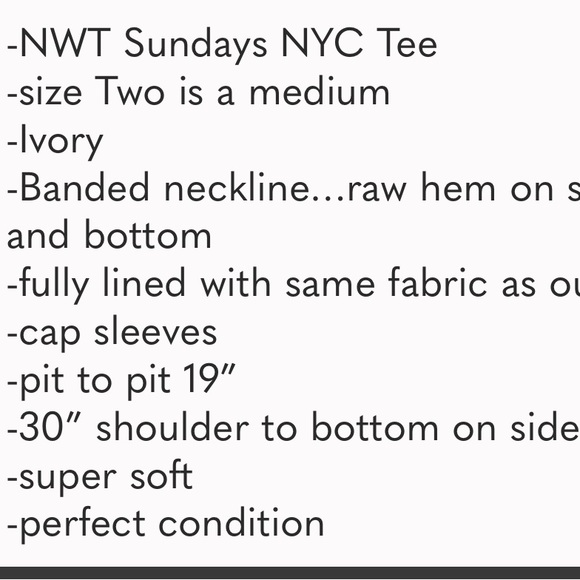 Sundays NWT Super Soft Lounge Top - Picture 5 of 6